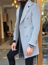 Load image into Gallery viewer, Mason Slim Fit Special Edition Double Breast Gray Woolen Coat ( Available in 4 Colors)
