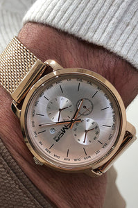 Full Gold  & Black MCR Color Wristwatch