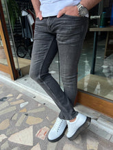 Load image into Gallery viewer, Morrison Slim Fit Black Ripped Detailed Jeans
