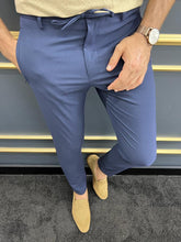 Load image into Gallery viewer, Luke Slim Fit Dark Blue Pants
