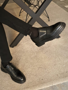 Royale Special Edition Sardinelli Leather Eva Black Shoes