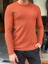 Load image into Gallery viewer, Morris Special Edition Slim Fit Long Sleeve Cotton Sweater (Orange)
