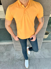 Load image into Gallery viewer, Benson Slim Fit Yellow Polo tees
