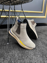 Load image into Gallery viewer, Evan Custom Designed Beige Suede Boots
