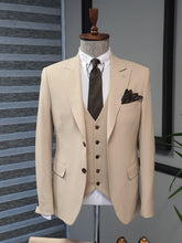 Load image into Gallery viewer, Vince Slim Fit BiStretch Biege Suit
