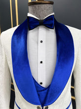 Load image into Gallery viewer, Rick Slim Fit Custom Design White Tuxedo
