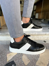 Load image into Gallery viewer, Lars Eva Sole Black Leather Sneakers
