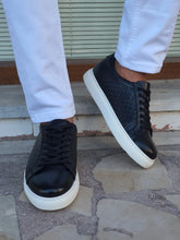 Load image into Gallery viewer, Lucas Sardinelli Eva Sole Black Leather Sneakers
