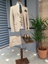 Load image into Gallery viewer, Vince Slim Fit BiStretch Biege Suit

