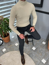 Load image into Gallery viewer, Trent Slim Fit Beige Knitwear
