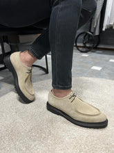 Load image into Gallery viewer, Nate Eva Sole Camel Suede Shoes
