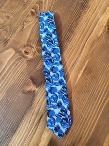 Verno Sardinelli Blue Patterned Tie & Pocketsquare