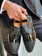 Load image into Gallery viewer, Sardinelli Laced up Patend Classic Black Leather Shoes
