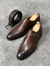 Load image into Gallery viewer, Luxe Special Edition Buckle Detailed Brown Classic Loafer
