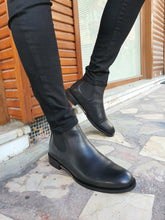 Load image into Gallery viewer, Morris Genuine Leather Black Boots Shoes
