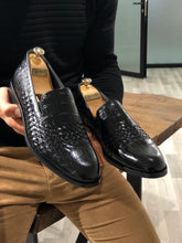 Load image into Gallery viewer, Luxe Sardinelli Black Limited Edition Leather Shoes
