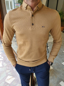 Kyle Slim Fit Long Sleeve Combed Cotton Tees