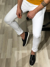 Load image into Gallery viewer, Heritage White Slim Fit Jeans
