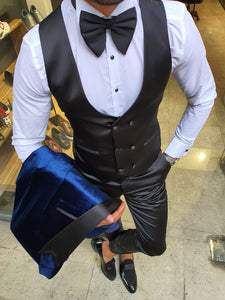 Royal Special Edition Slim Fit Indigo Velvet Tuxedo