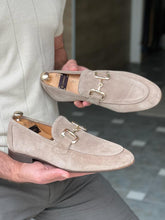 Load image into Gallery viewer, Morrison Special Designed Suede Beige Leather Loafers
