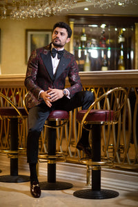 Special Edition Claret Red Slim fit Tuxedo