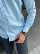 Load image into Gallery viewer, Benson Slim Fit Blue Italian Fit Shirt
