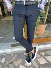 Load image into Gallery viewer, Lars Slim Fit Special Designed Dark Blue Pants
