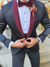 Load image into Gallery viewer, Groom Collection - Custom Made Shawl Collared Black Tuxedo
