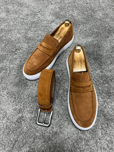 Brent Tan Men's Loafer