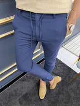 Load image into Gallery viewer, Luke Slim Fit Dark Blue Pants
