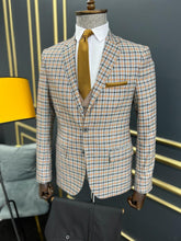 Load image into Gallery viewer, Luke Slim Fit Plaid Mono Color Suit
