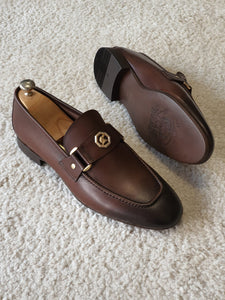Ross Sardinelli Inject. Leather Brown Leather Shoes