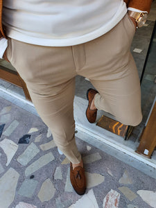 Verno Slim Fit Special Edition Biege Pants