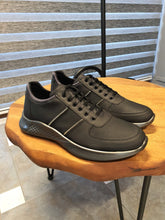 Load image into Gallery viewer, Max Sardinelli Eva Sole Black Leather Sneakers
