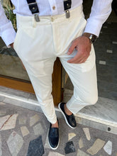 Load image into Gallery viewer, Lars Slim Fit White Trousers
