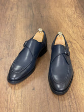 Load image into Gallery viewer, Brett Special Edition Buckled Navy Classic Leather Shoes
