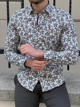 Load image into Gallery viewer, Ben Slim Fit High Quality Patterned Green Cotton Shirt
