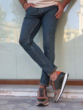 Load image into Gallery viewer, Lucas Slim fit Khaki &amp; Brown Ripped Jeans
