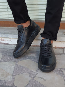 Lucas Sardinelli Eva Sole Black Leather Shoes