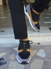 Load image into Gallery viewer, Max Sardinelli Eva Sole Black &amp; Yellow Leather Shoes
