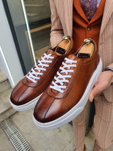 Load image into Gallery viewer, Evo Sardinelli Eva Sole Lace up Tan Sneakers
