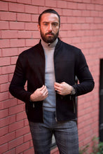 Load image into Gallery viewer, Rick Slim Fit Nubuck Thin Zippered Detail Jacket

