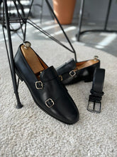 Load image into Gallery viewer, Shelton Special Design Genuine Leather Double Buckle Shoes
