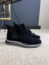 Load image into Gallery viewer, Evan Custom Designed Black Suede Boots
