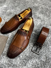 Load image into Gallery viewer, Madison Special Edition NeoLite Sole Double Buckled Tan Leather Loafer
