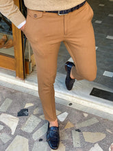 Load image into Gallery viewer, Grant Slim Fit Camel Trousers
