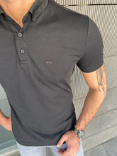 Load image into Gallery viewer, Benson Slim Fit Black Polo Tees
