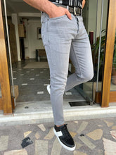 Load image into Gallery viewer, Lars Slim Fit Lycra Grey Jeans
