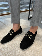 Load image into Gallery viewer, Morrison Special Designed Genuine Suede Black Leather Loafer
