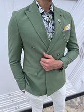 Load image into Gallery viewer, Cooper Slim Fit Green Linen Blazer
